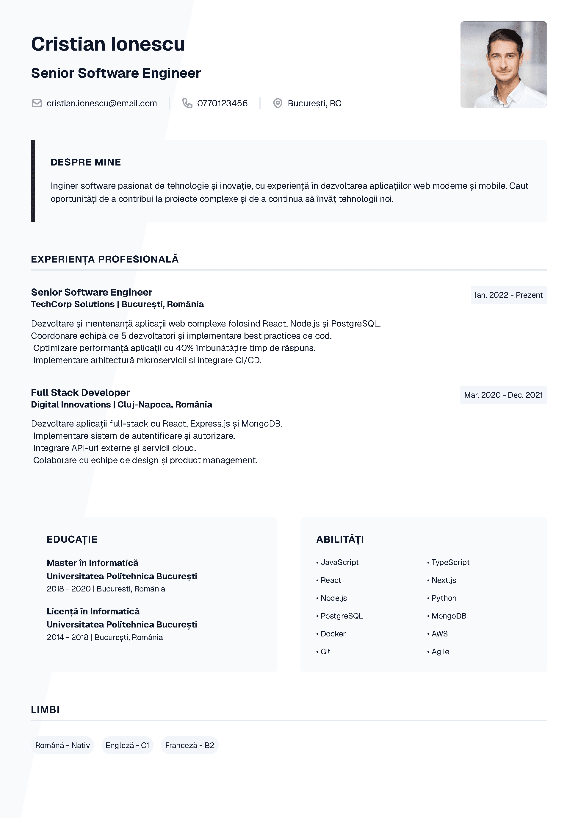 Designer template preview