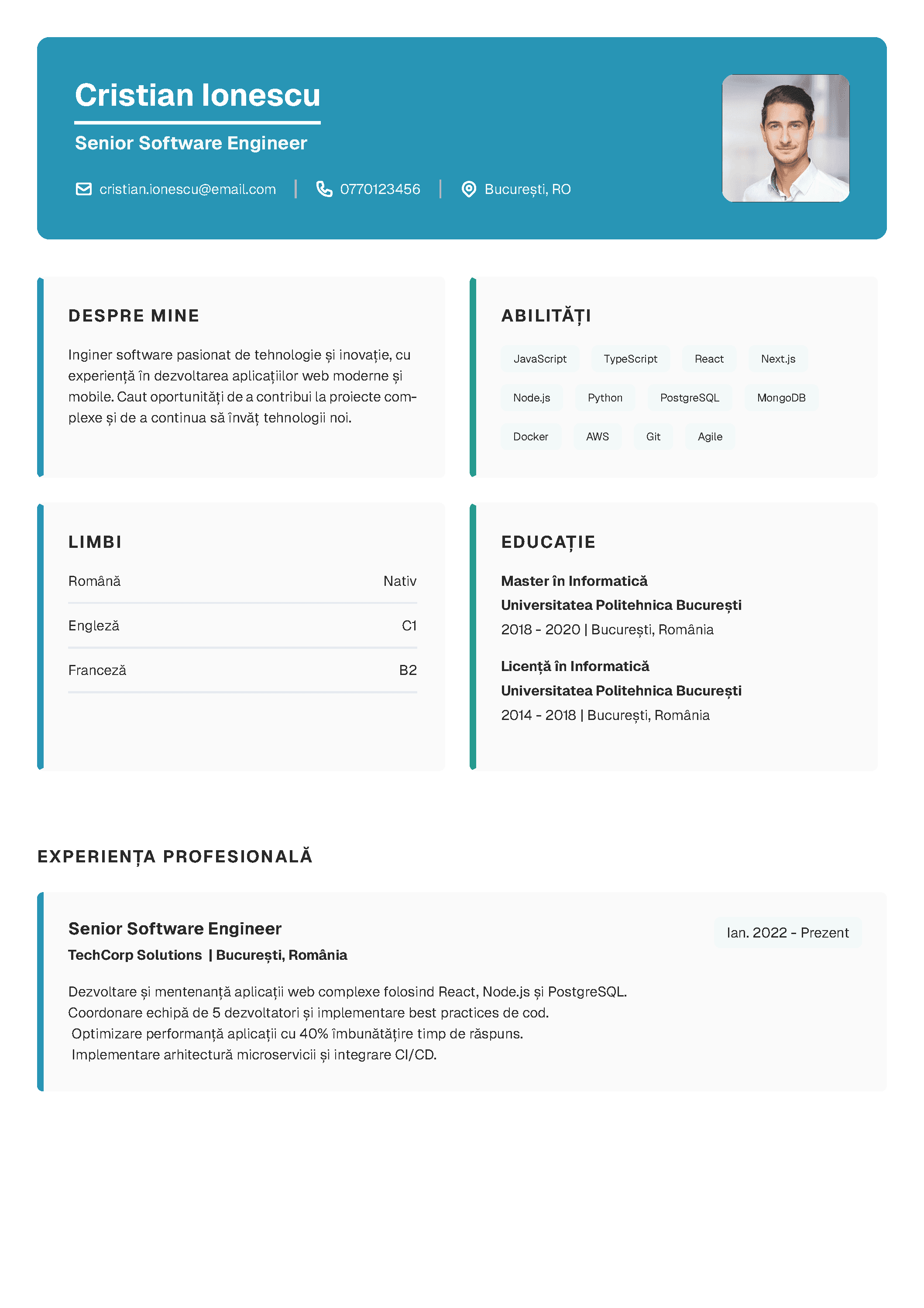 Tech template preview